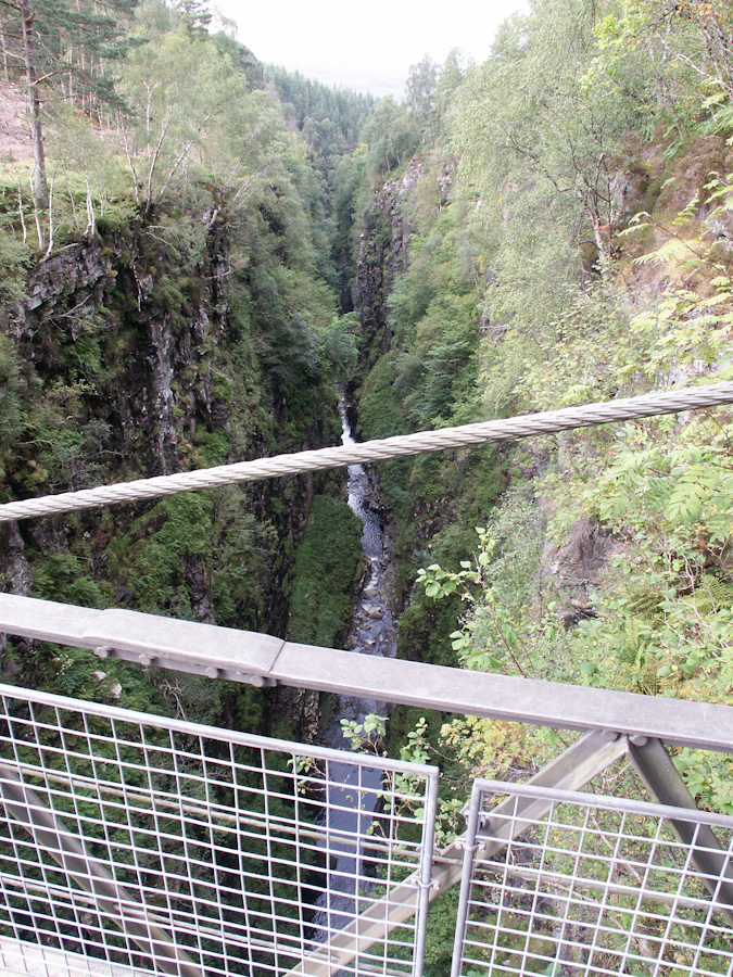 Suspension Footbridge, Measach Falls, Corrieshalloch Gorge